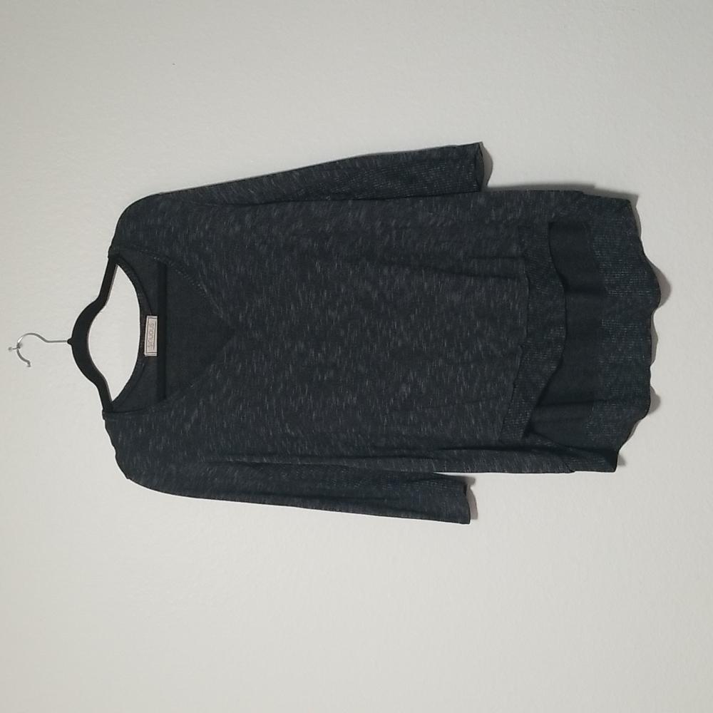 Knit high-low sweater